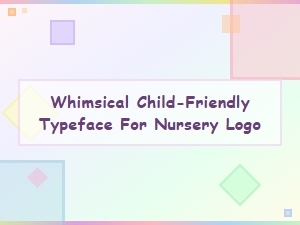 Playful Handwritten Fonts for Charming Nursery Logo Designs
